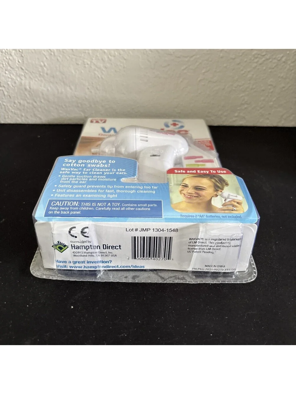 WaxVac Ear Cleaner Battery Operated Wax Remover Vacuum As Seen On TV NEW SEALED